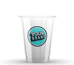 16 oz Custom Printed PET Plastic Cold Cup - 1,000 per case
