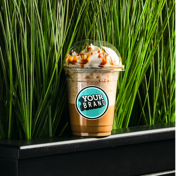 24 oz Custom Printed PET Plastic Cold Cup - 600 per case