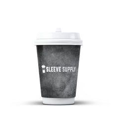 12 oz Custom Double Wall Insulated Paper Hot Cup - 500/cs (Rush Processing)