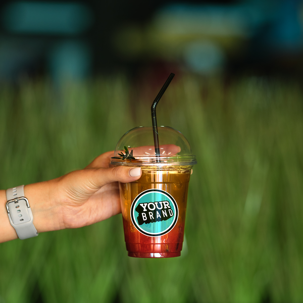 20 oz Custom Printed PET Plastic Cold Cup - 1,000 per case