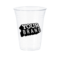 16 oz Custom Printed PET Plastic Cold Cup - 1,000/cs