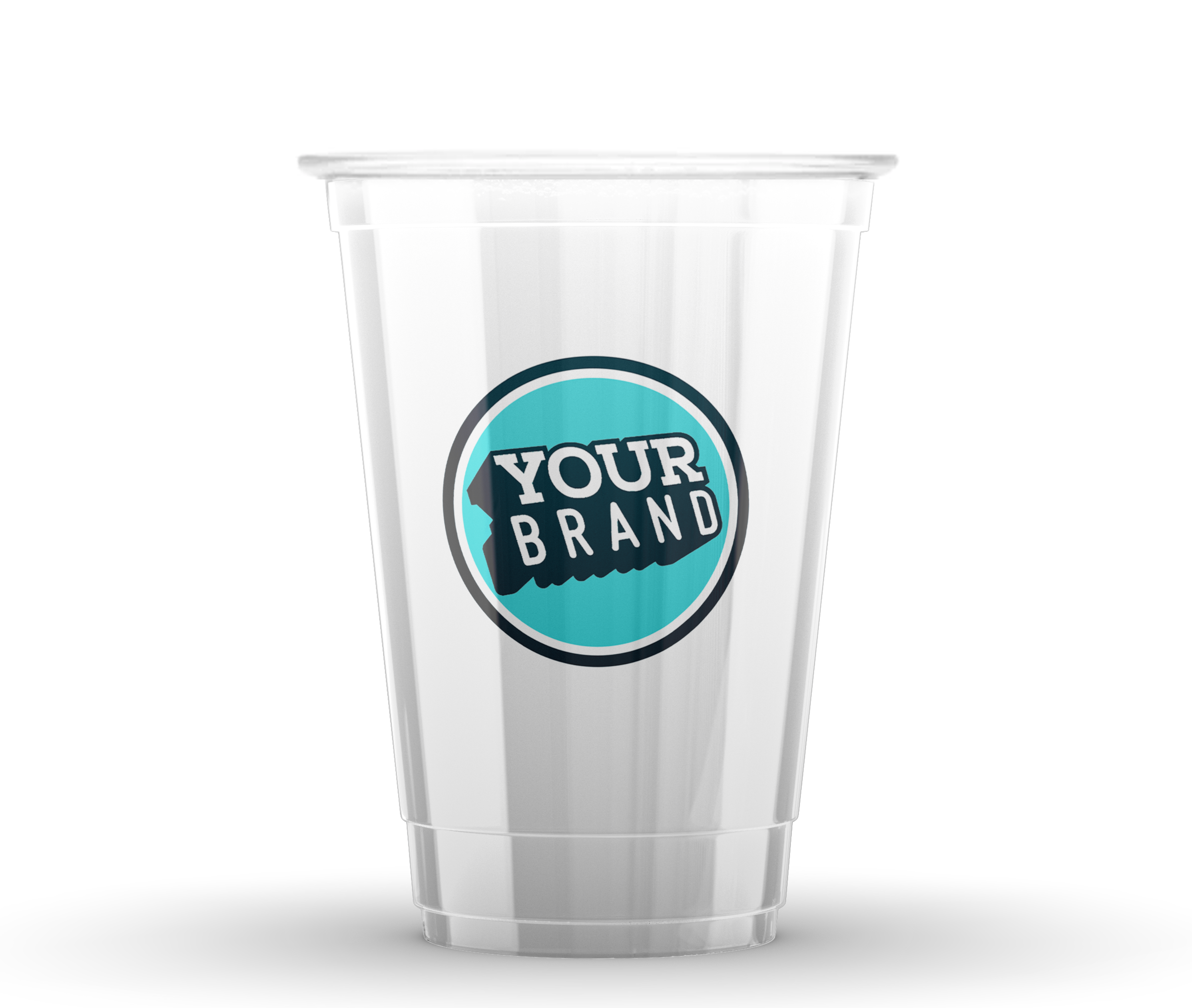 24 oz Custom Printed PET Plastic Cold Cup - 600 per case