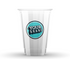 24 oz Custom Printed PET Plastic Cold Cup - 600 per case