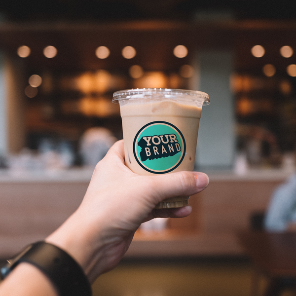 12 oz Custom Printed PET Plastic Cold Cup - 1,000 per case