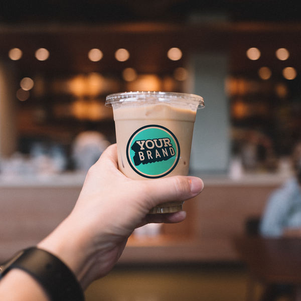 20 oz Custom Printed PET Plastic Cold Cup - 1,000 per case