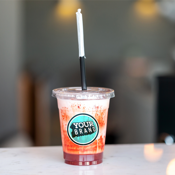 24 oz Custom Printed PET Plastic Cold Cup - 600 per case