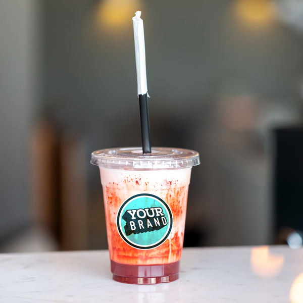 20 oz Custom Printed PET Plastic Cold Cup - 1,000 per case