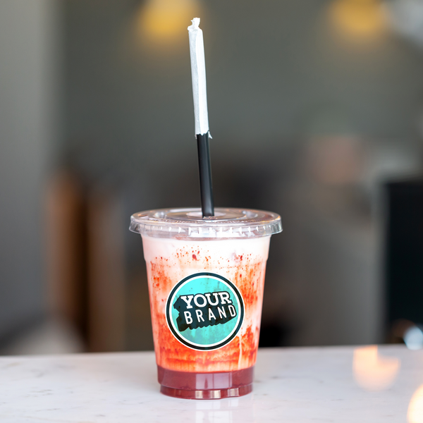 12 oz Custom Printed PET Plastic Cold Cup - 1,000 per case