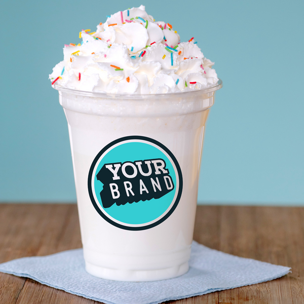 20 oz Custom Printed PET Plastic Cold Cup - 1,000 per case