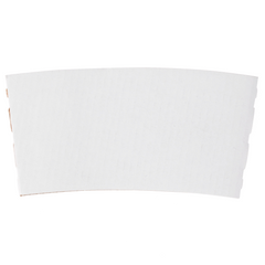 12-20 oz Traditional White Cup Sleeves - 1,000/case