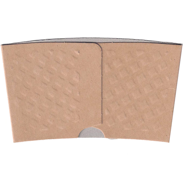 12-20 oz Embossed Textured Kraft Coffee Sleeves - 1,300/case