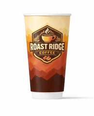 20 oz Custom Double Wall Insulated Paper Hot Cup - 300/cs