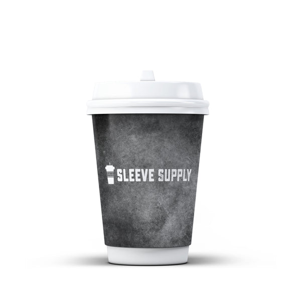 12 oz Custom Double Wall Insulated Paper Hot Cup - 500/cs (Standard Processing)