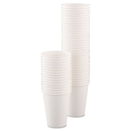 Solo 8 oz White Paper Hot Cup - 1,000/cs