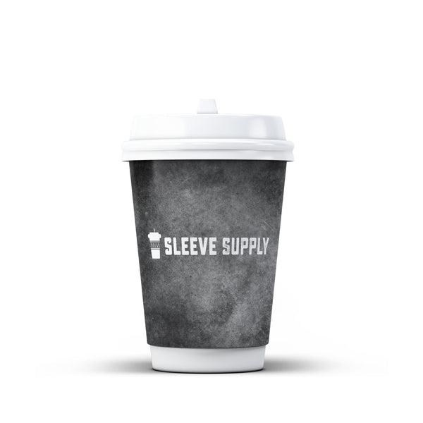 16 oz Custom Double Wall Insulated Paper Hot Cup - 500/cs (Rush Processing)