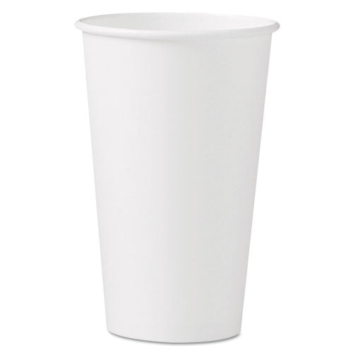 Solo 16 oz White Paper Hot Cup - 1,000/cs