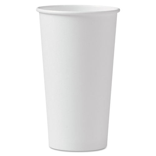 Solo 20 oz White Paper Hot Cup - 600/cs | Sleeve Supply