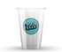 24 oz Custom Printed PET Plastic Cold Cup - 600/cs