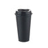 16 oz Reusable Plastic Coffee Cup w/Lid (Black)