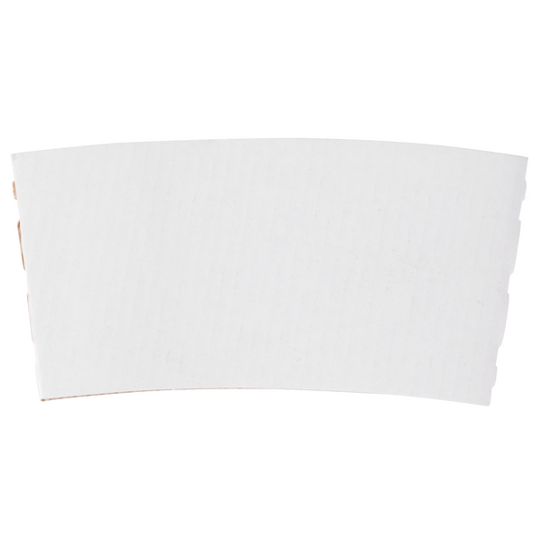 12-20 oz Traditional White Cup Sleeves - 1,000/case